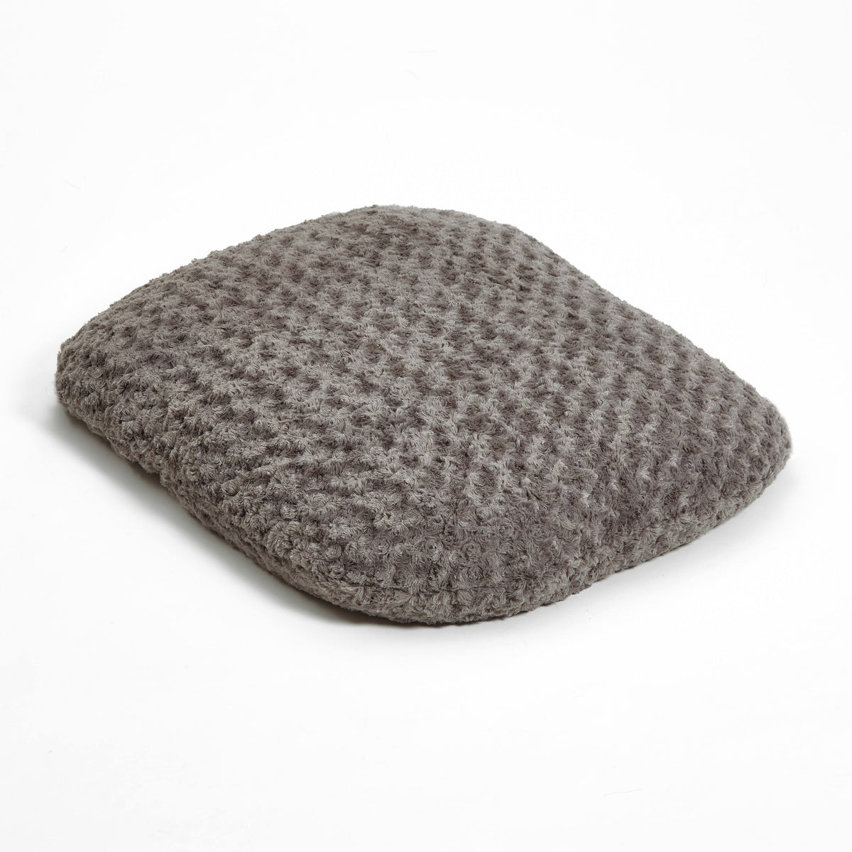 Large Oval Soft Furry Pet Bed in Gray Y6725