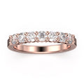 18K Rose Gold Over Silver Diamond Moissanite Ring F8507