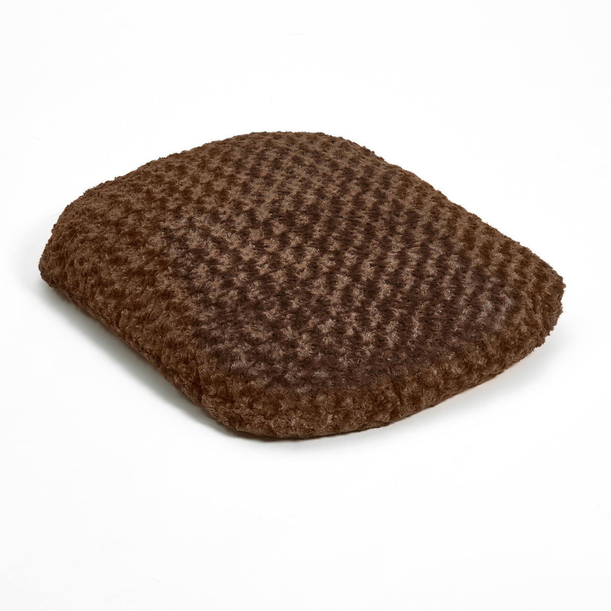 Large Oval Soft Furry Pet Bed in Gray Y6725