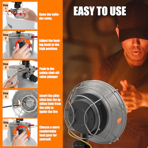 15000BTU Propane Heater with 3 Heating Modes W782