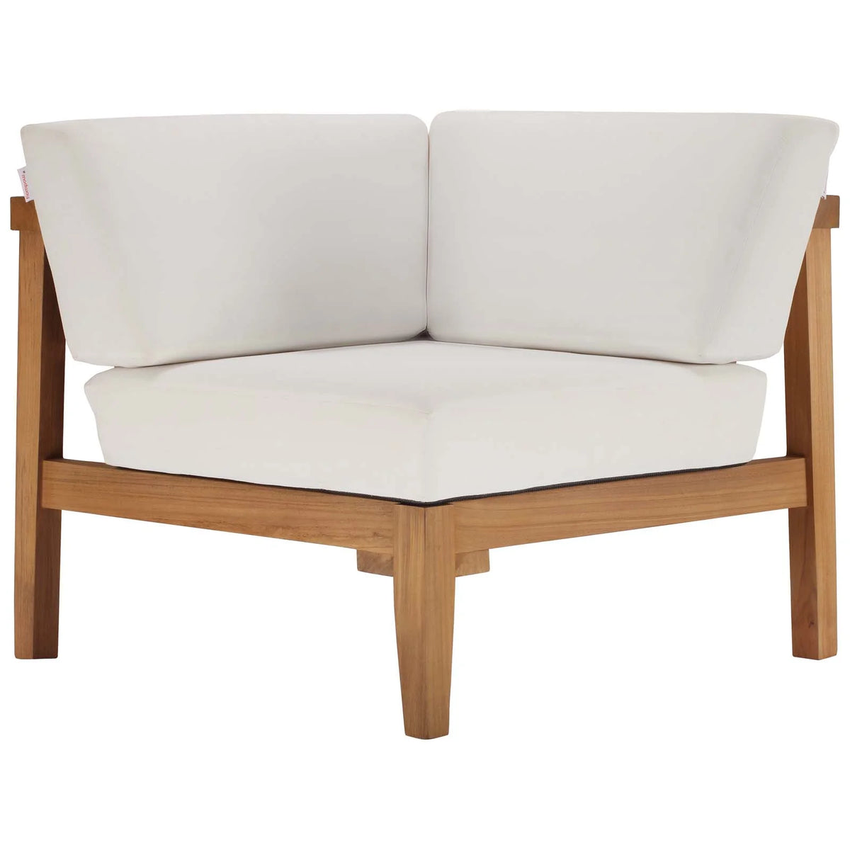 Natural White Teak Wood 3-Piece Sectional Sofa Set X17117