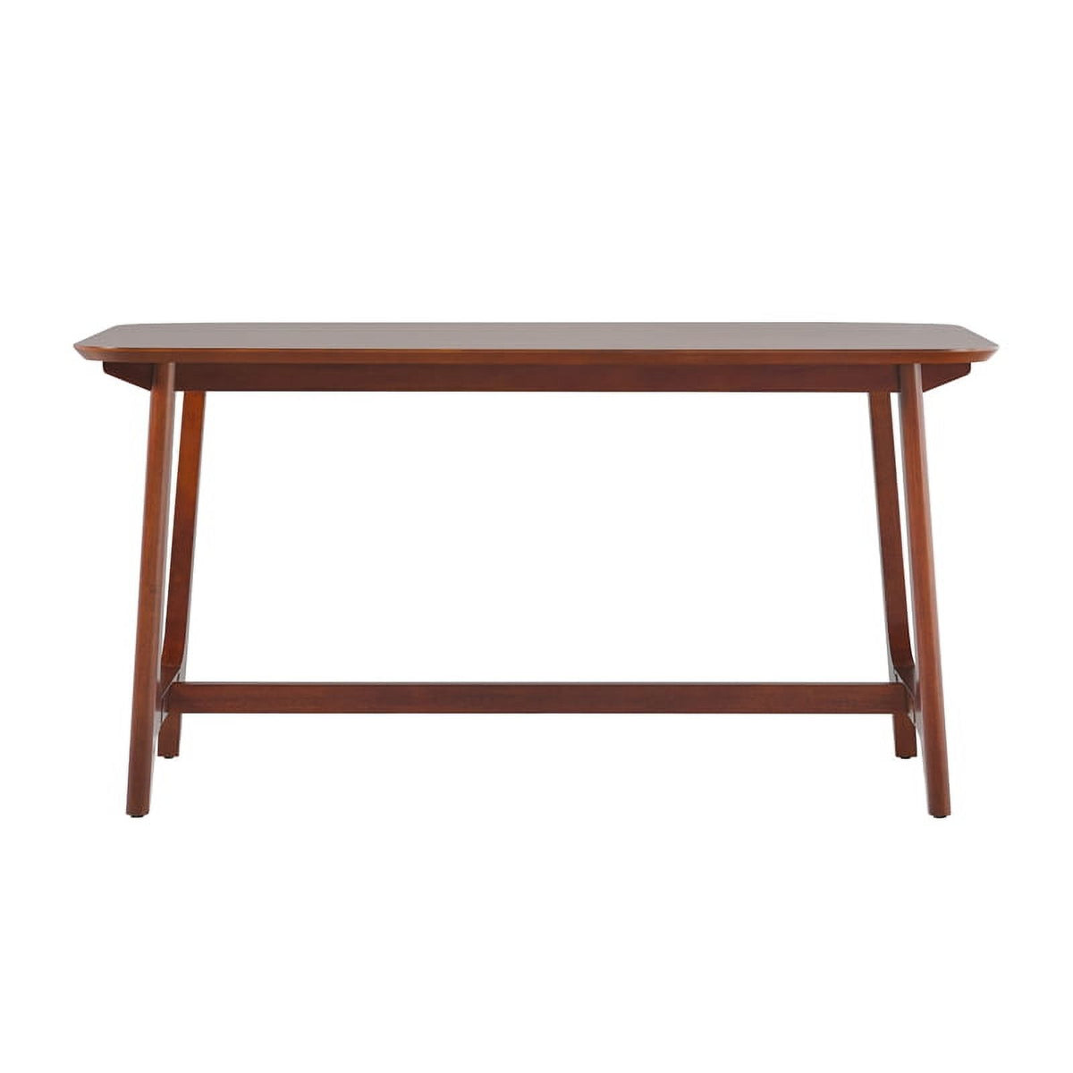 Mid-Century Wood Dining Table with Trestle Base in Walnut C802168