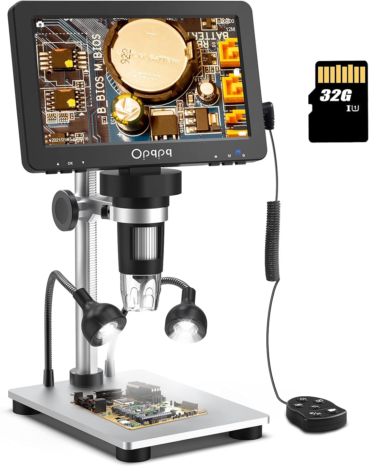 10-1200X 1080P Digital Microscope with Metal Stand P9591