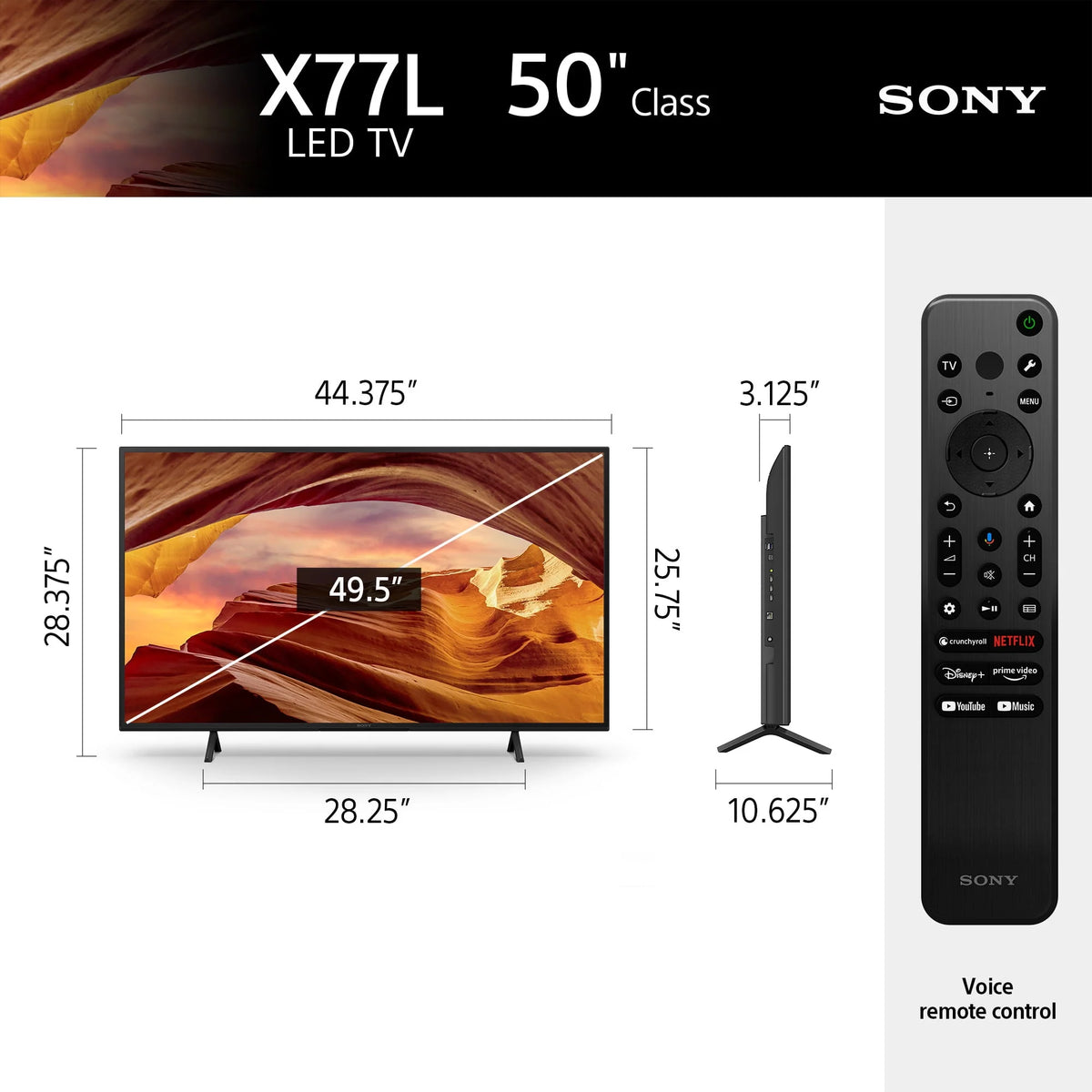 50" 4K Ultra HD LED Smart Google TV O488