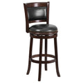 Black Leather Swivel Barstool X428