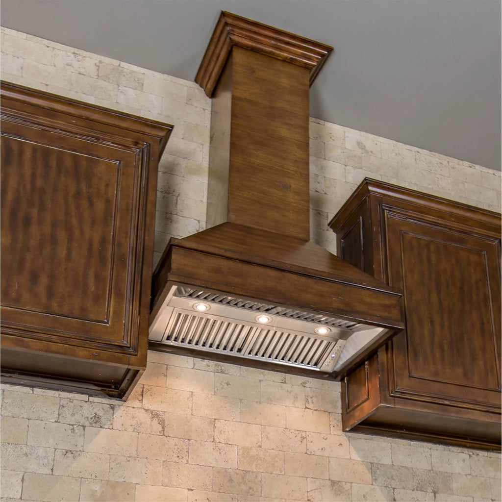 Wooden Wall Mount Range Hood T279396