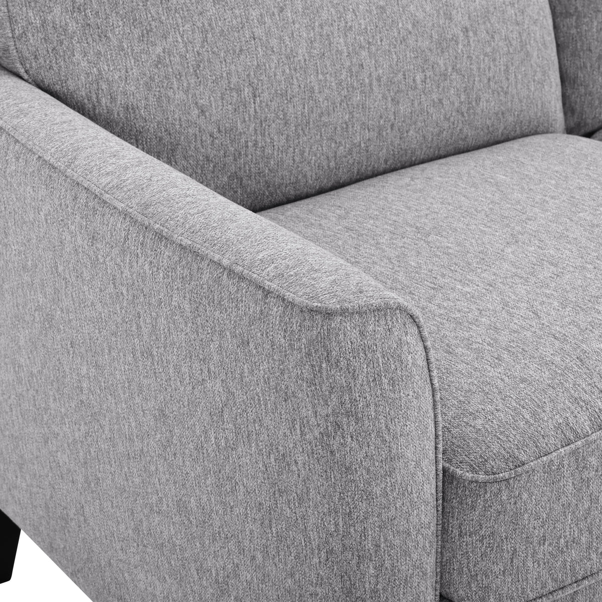 Charcoal Fabric 2-Seater Loveseat N979