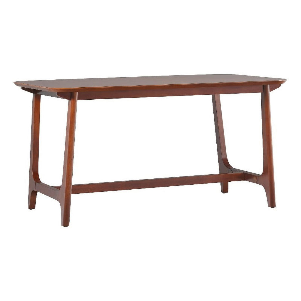 Mid-Century Wood Dining Table with Trestle Base in Walnut C802168