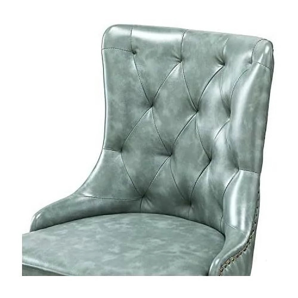 PU Leather Armless Office Chair with 5 Rolling Casters V51955