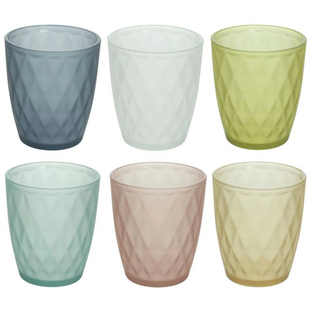 Pastel Set of 6 Tumbler Glass H5481