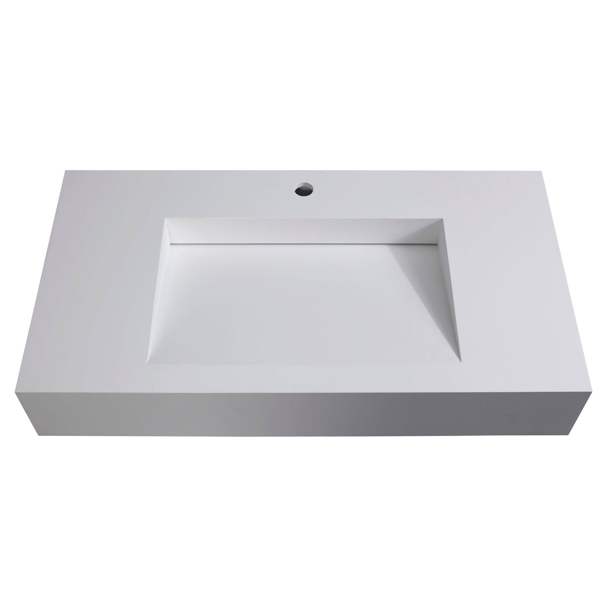 48 No Faucet Hole Grey Wall-Mounted Sink L2168