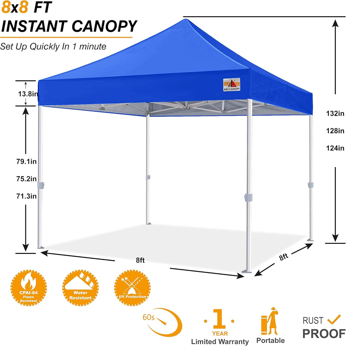 White Pop Up Canopy Tent 10x10 I578013