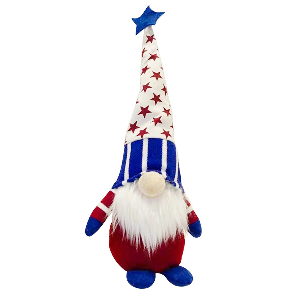 Patriotic 5th of July Gnome, American Independence Day Gnomes, Birth Announcement Memorial Day Elf Dwarf, Scandinavian Ornaments Handmade Plush Doll Stars & Stripes Gnome Home Decorations G148