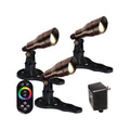 Color Changing Bronze Fountain Light Kit P7603
