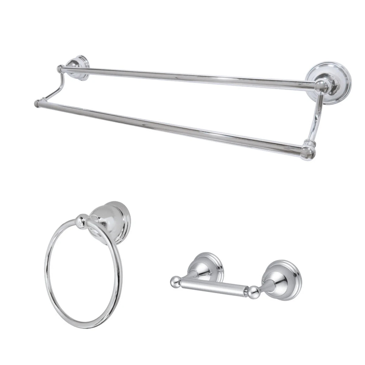 3-Piece Polished Chrome Bathroom Hardware P315