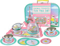 15 Piece Tin Tea Set with Carry Case A2500