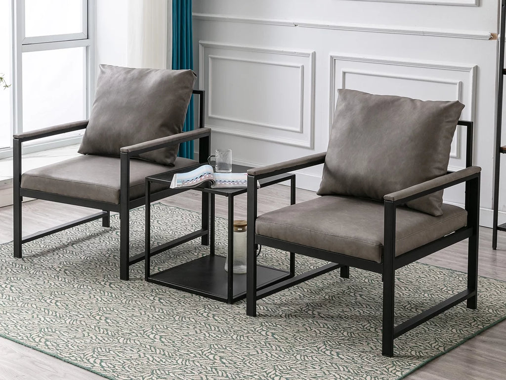 28 inch PU Leather Accent Chair R3157