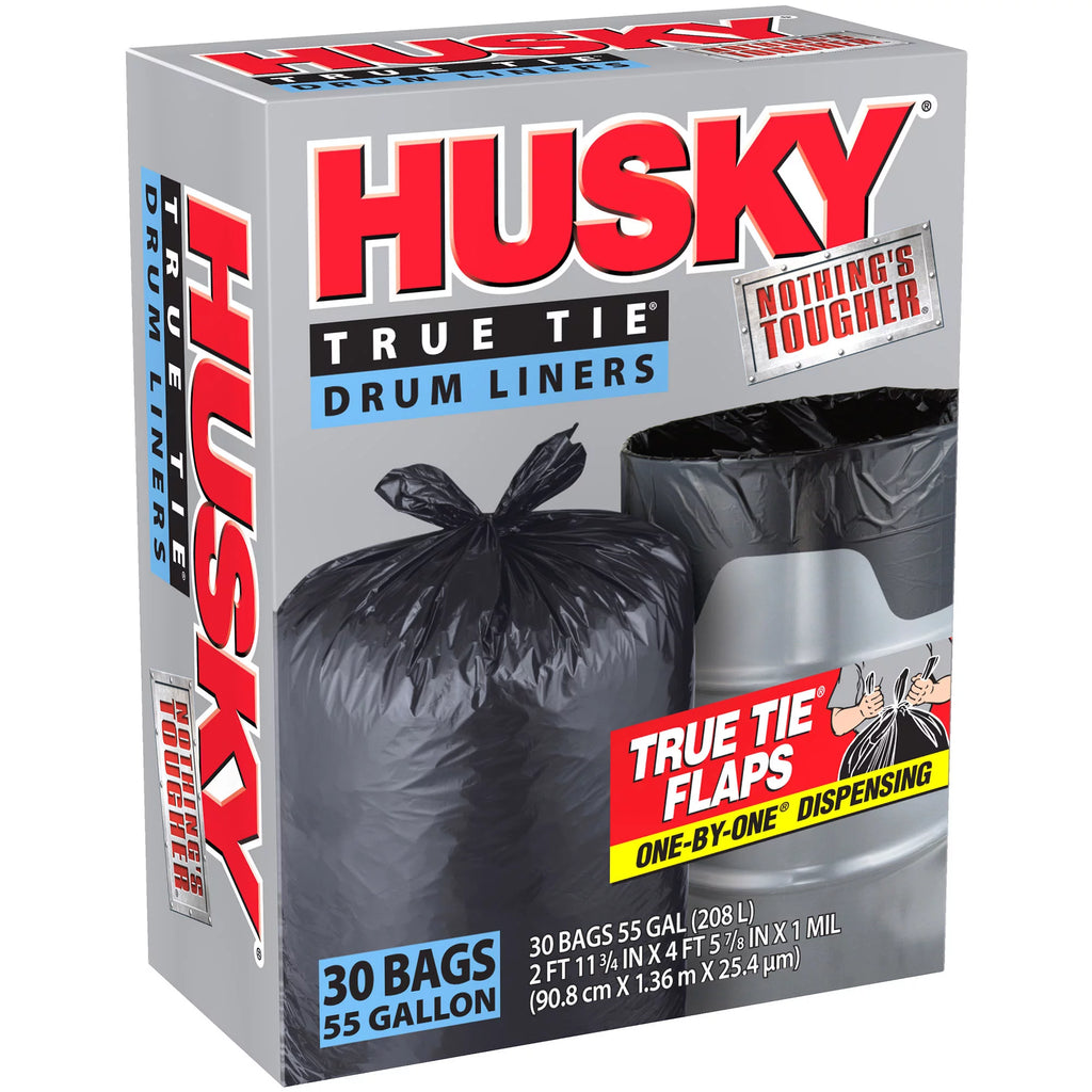 Black 55 Gallon Drum Liner 30 Count V4847