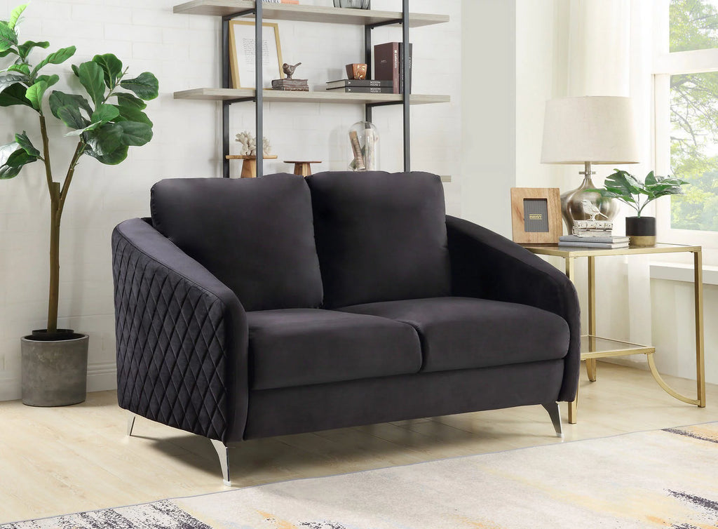 Black Velvet Loveseat K938507