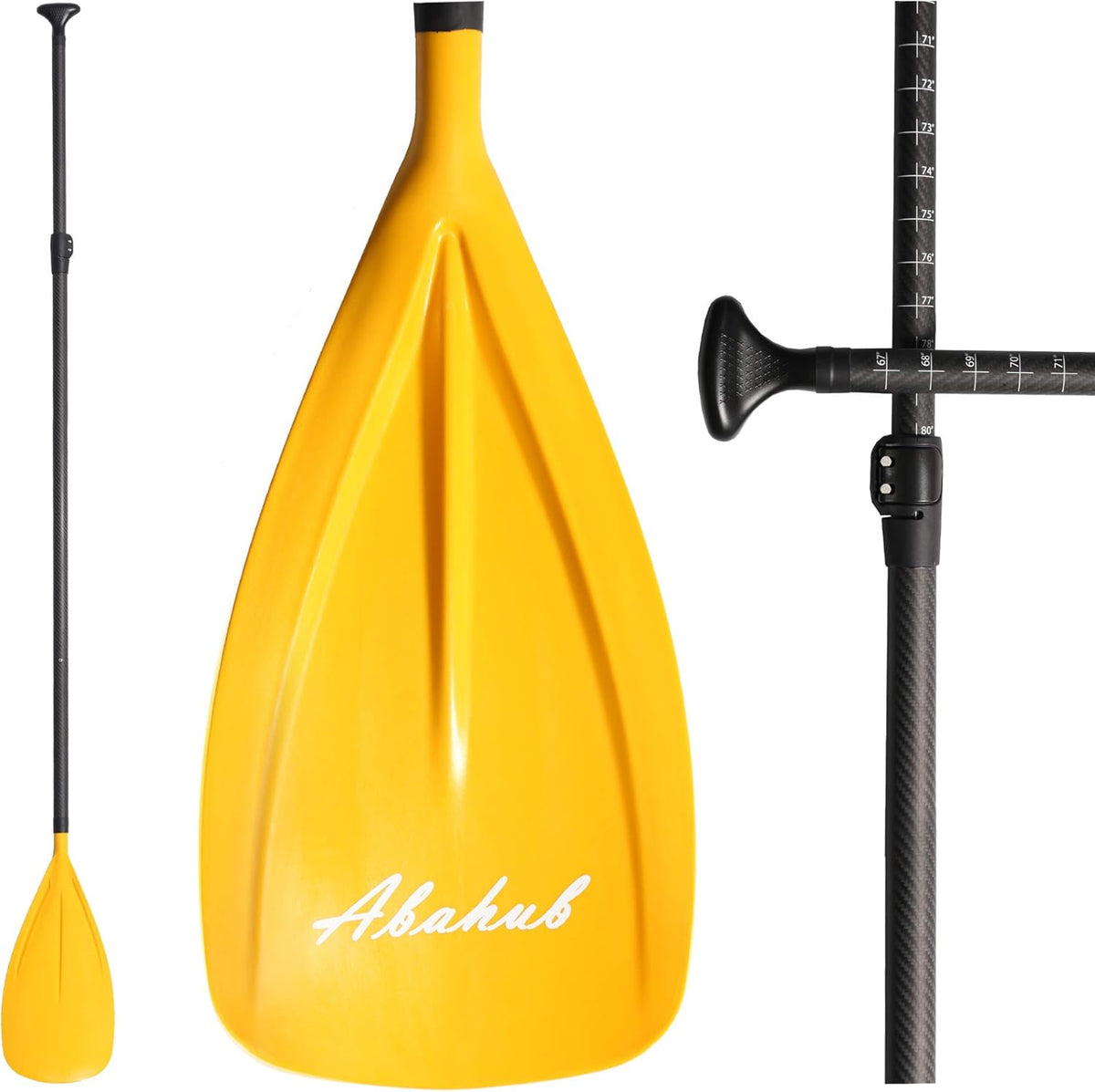 Carbon Fiber 3-Piece Adjustable SUP Paddle Q806