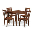 Mahogany 5 Piece Dining Table Set with 4 Chairs B5365