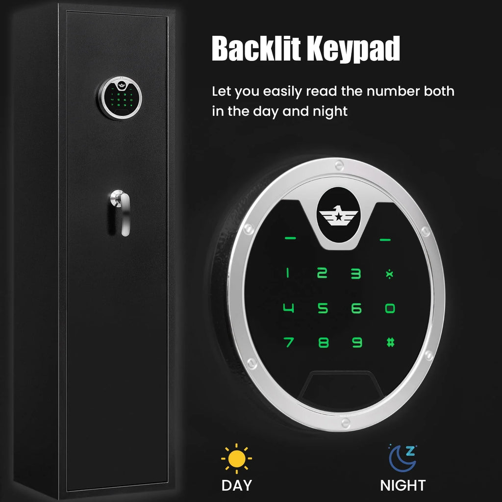 Biometric Fingerprint Long Gun Safe with Alarm System G7530