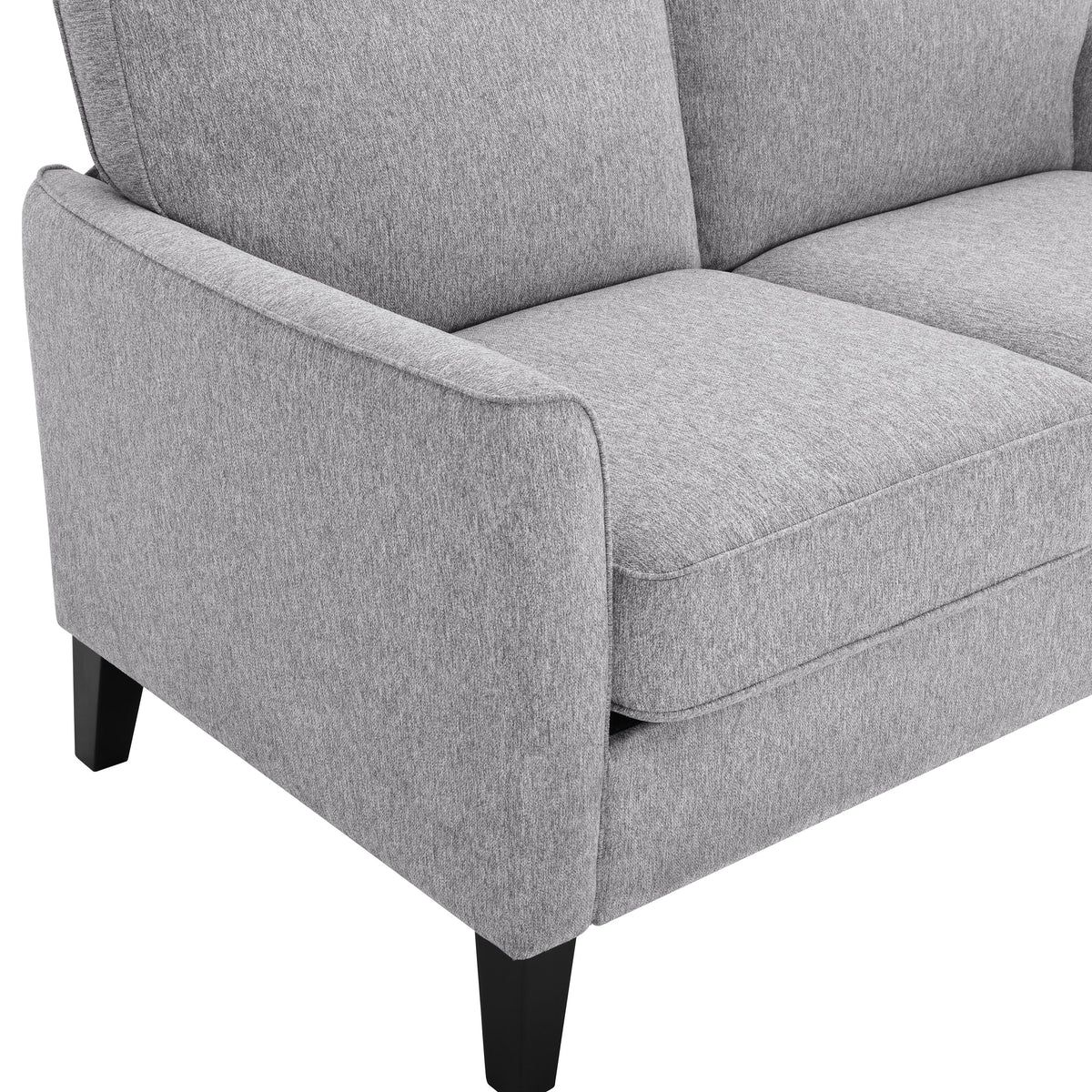 Charcoal Fabric 2-Seater Loveseat N979