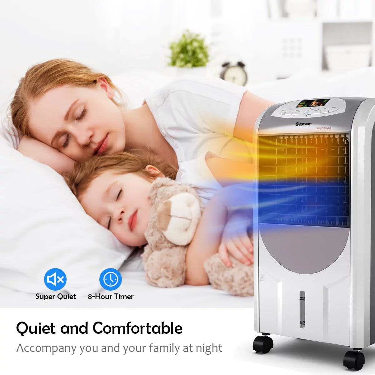Portable Air Cooler Fan & Heater Humidifier with Remote Control I691