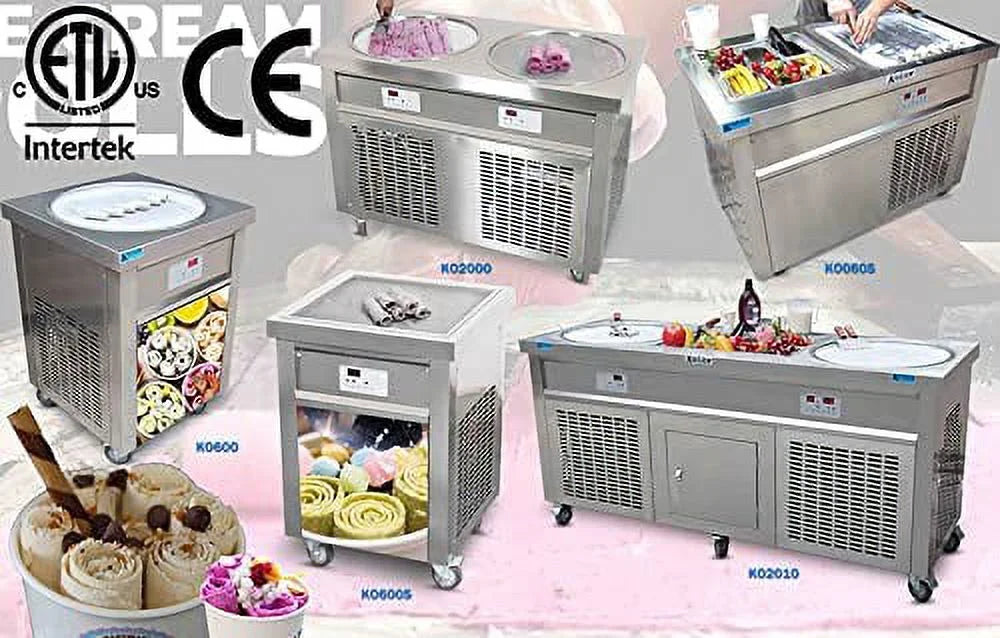 18" Single Round Pan Fried Ice Cream Machine N3584