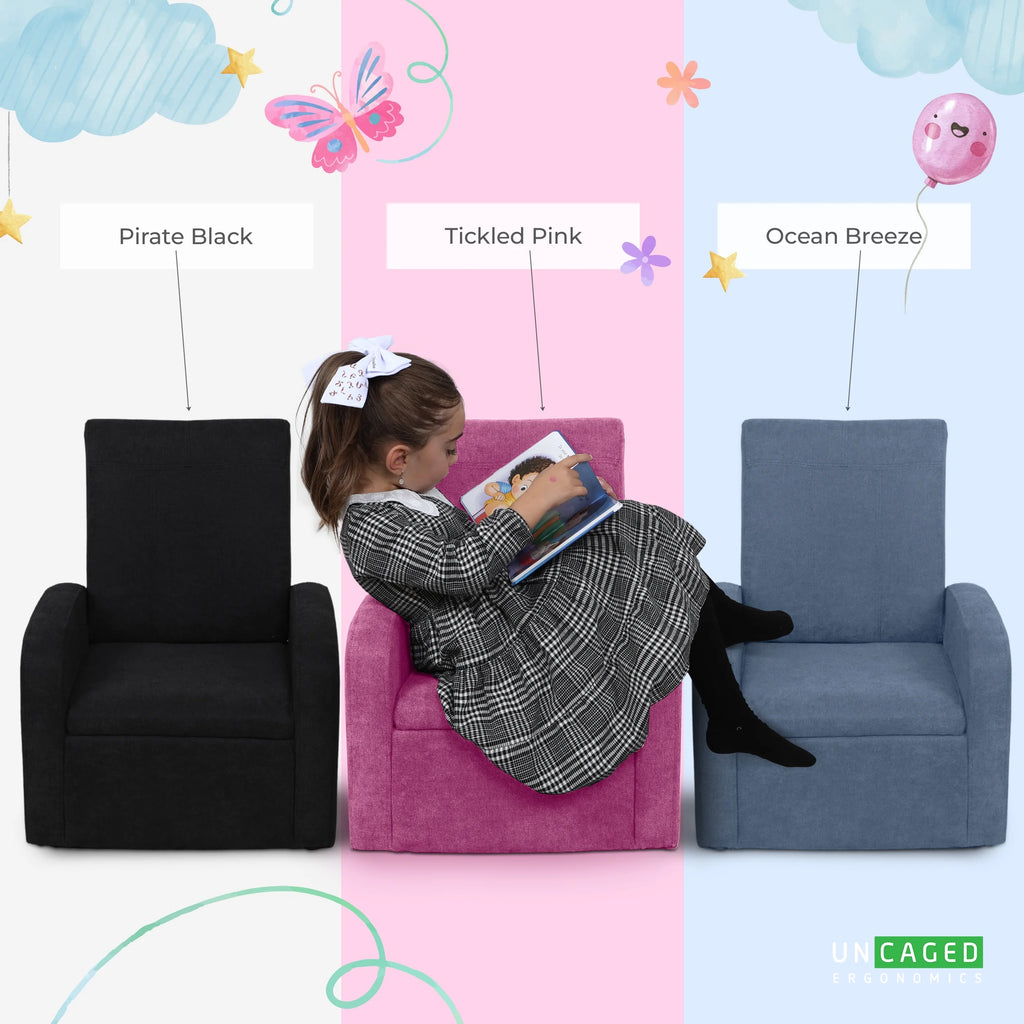 Kids Sofa Chair Folding Ottoman X8420