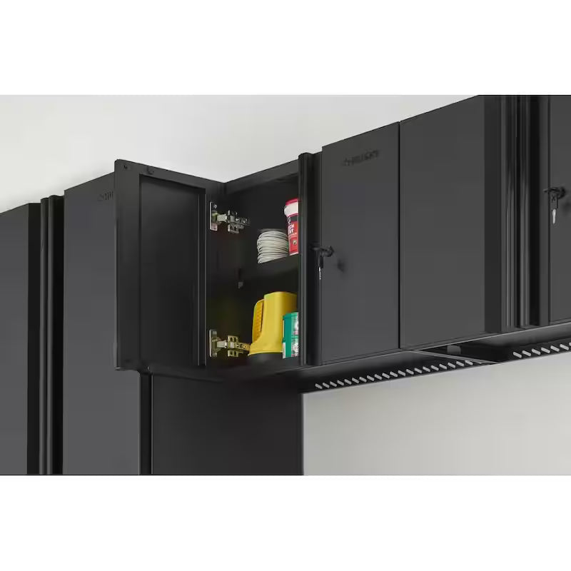 24-Gauge Steel Wall Mounted Garage Cabinet in Black V881932