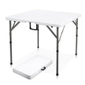34" Black Folding HDPE Table with Carrying Handle E24459