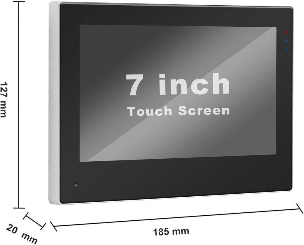 WiFi Video Doorbell with Monitor, 7 Inch Touch Screen Camera 1080P, RFID Password Unlock R286877