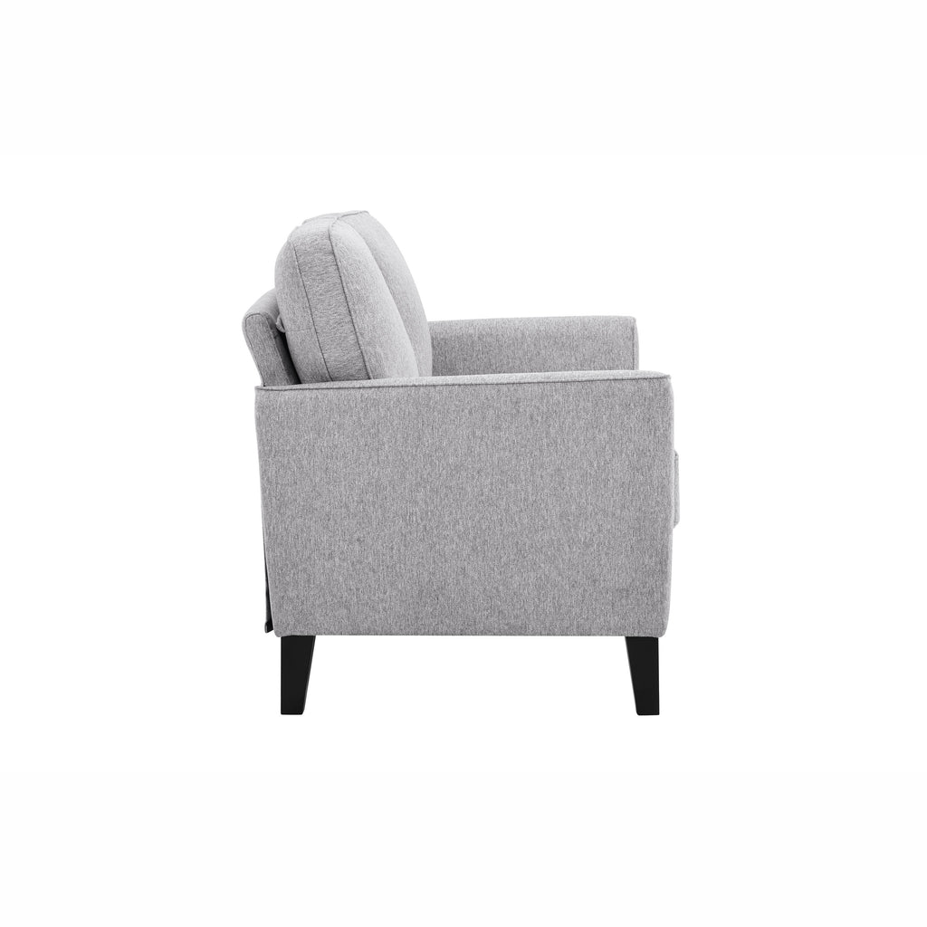 Charcoal Fabric 2-Seater Loveseat N979
