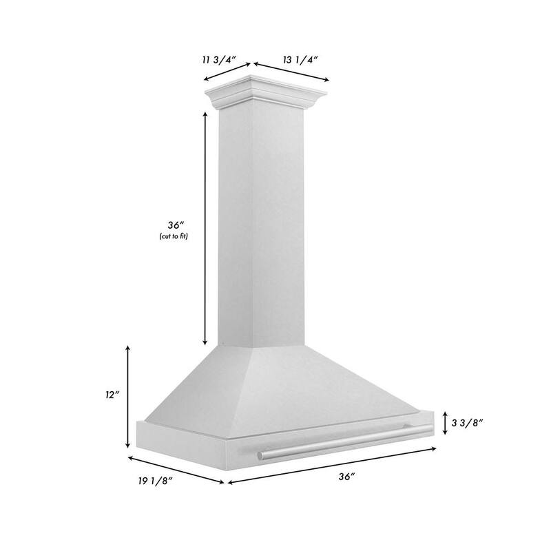 36 in. 400 CFM Ducted Wall Mount Range Hood L980406