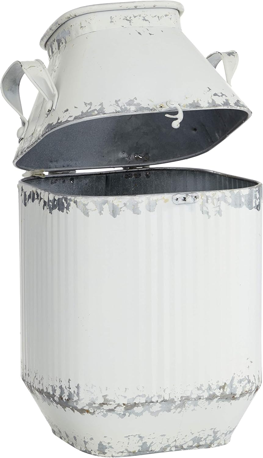 White Decorative Milk Can A713121