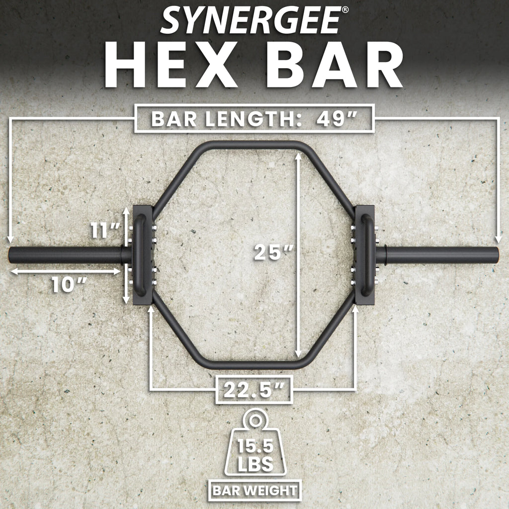 7kg Black Olympic Hex Barbell Trap Bar J4250