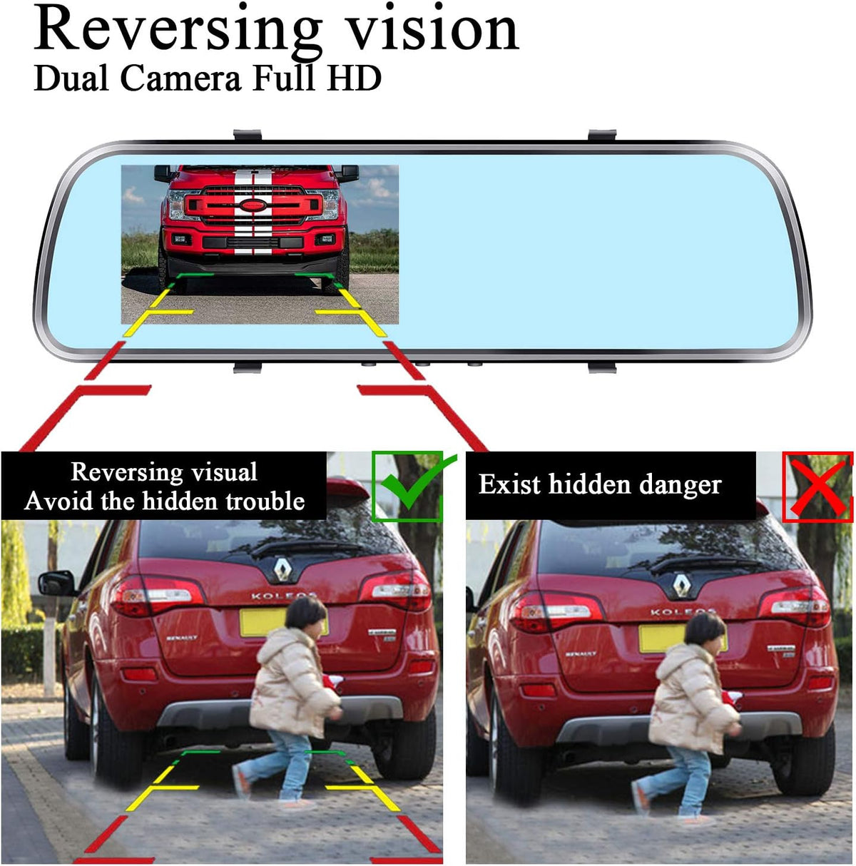 4.3'' HD 1080P License Plate Rear View Camera X552772
