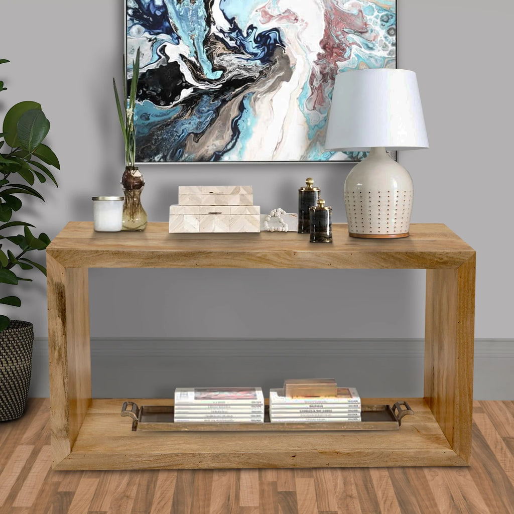 52 Inch Mango Wood Sideboard Console Table R87554