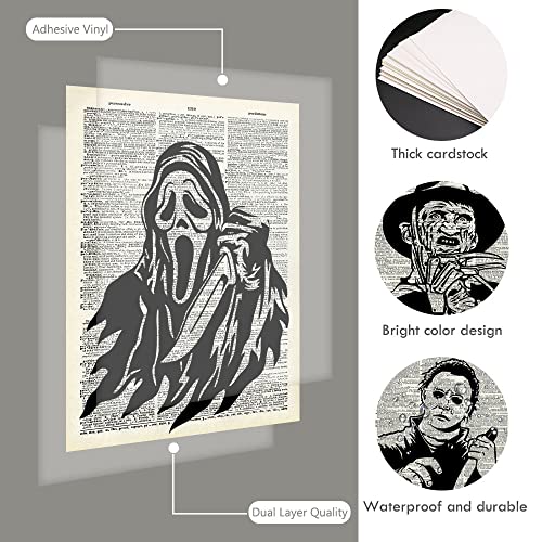 Vintage Horror Movie Newspaper Art Prints 8”X 10” Unframed 9Pcs R497
