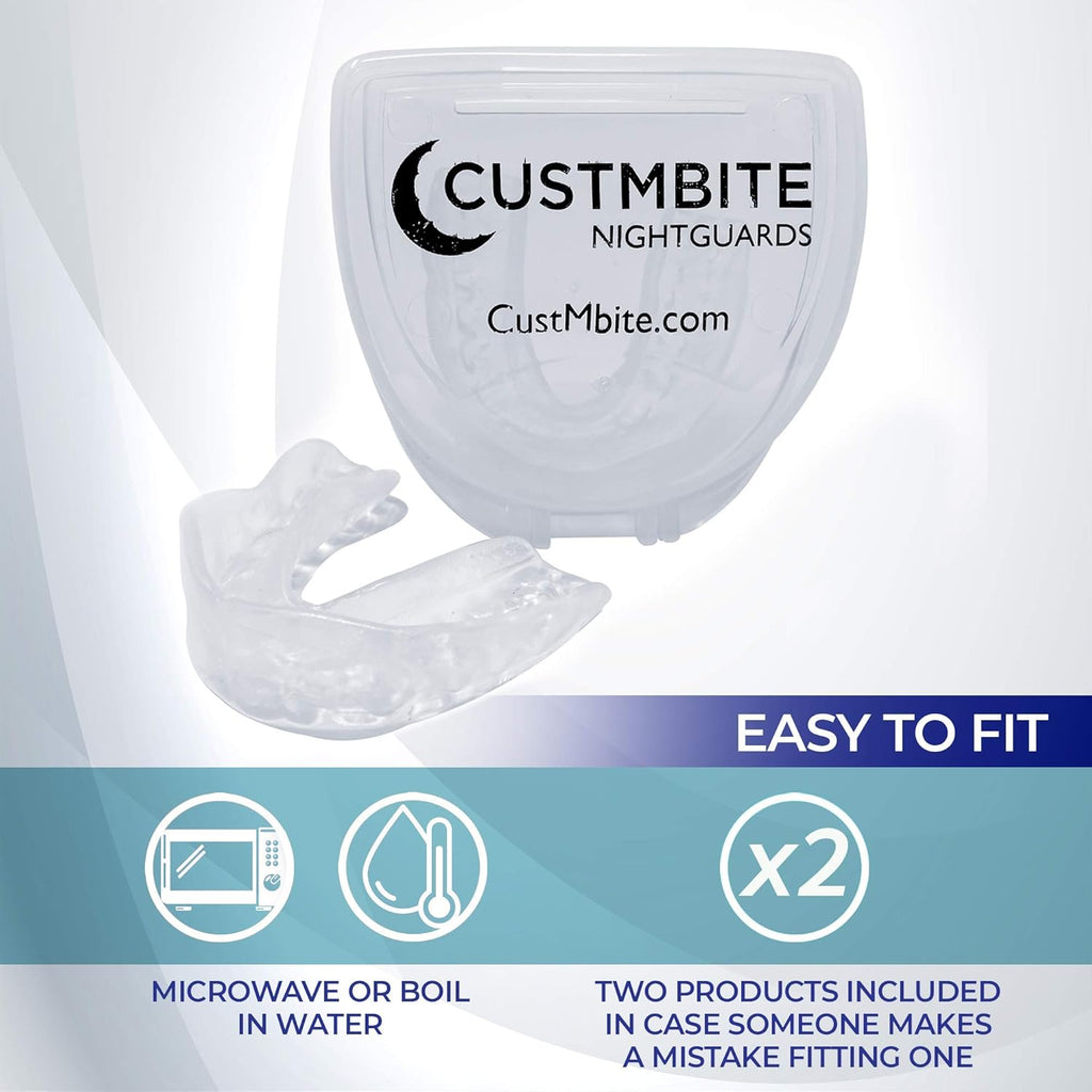 Clear Nightguard for Teeth Grinding, 2 Pack V336