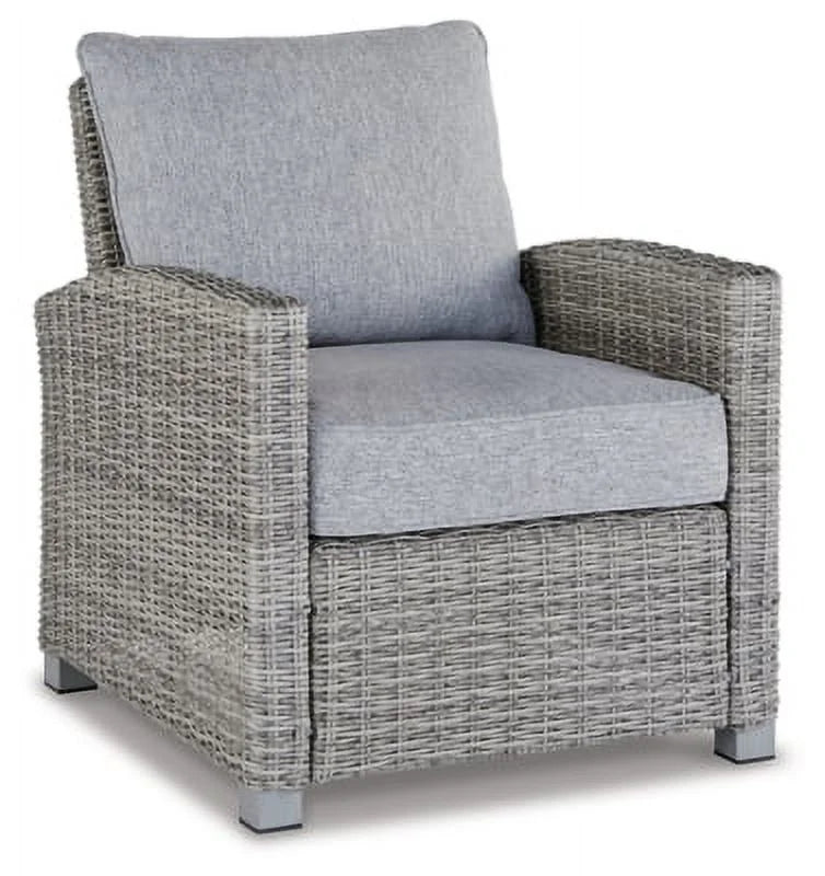 Light Gray Lounge Chair with Cushion O7970