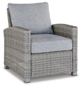 Light Gray Lounge Chair with Cushion O7970