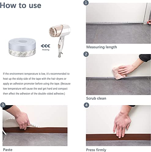 Transparent Silicone Door Seal Strip 16 Feet F20237