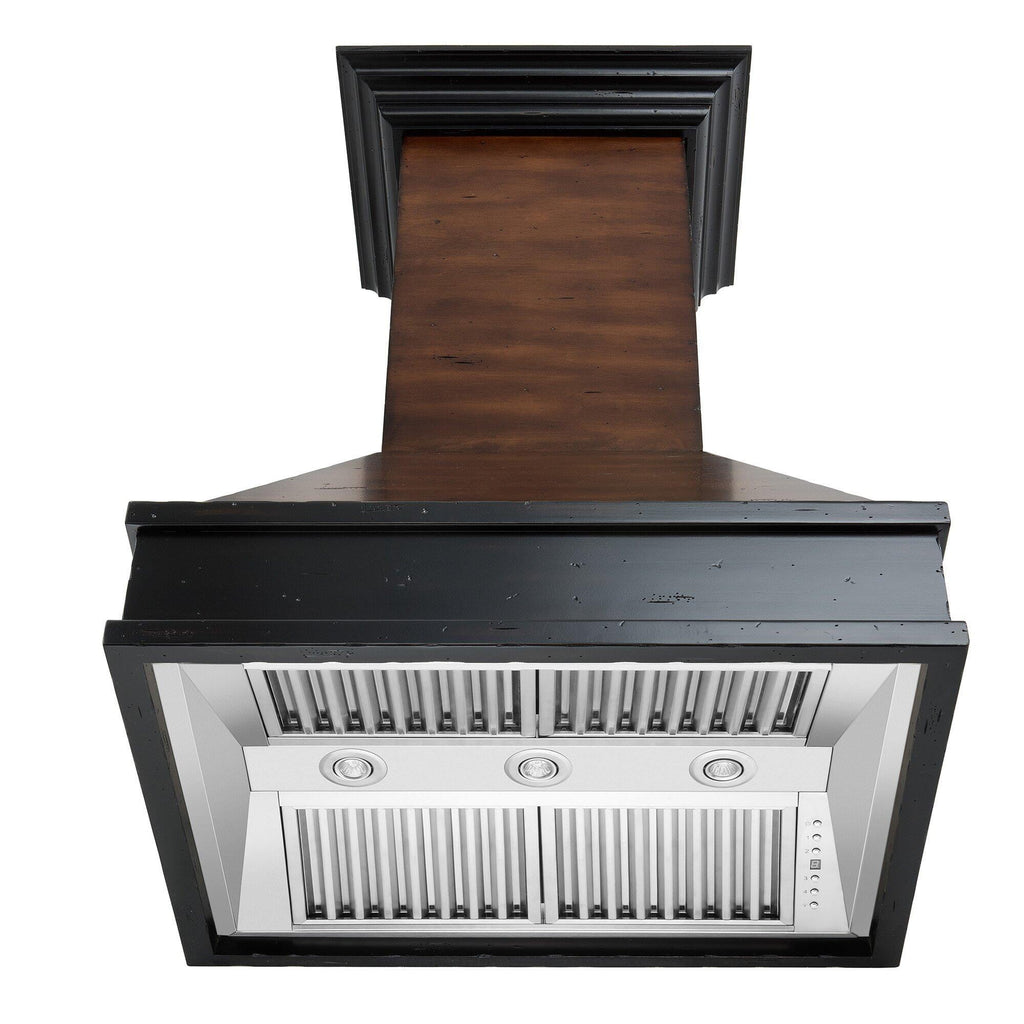 Wooden Wall Mount Range Hood T279396