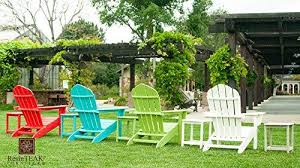 Resin Teak Red Plastic HDPE Poly Lumber Adirondack Chair R719606