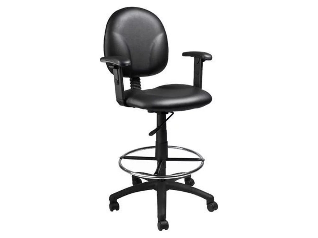 Black Adjustable Drafting Stool D858705