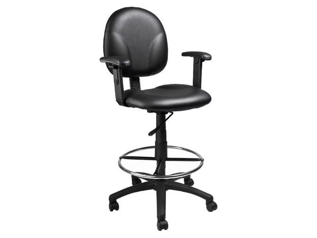 Black Adjustable Drafting Stool D858705
