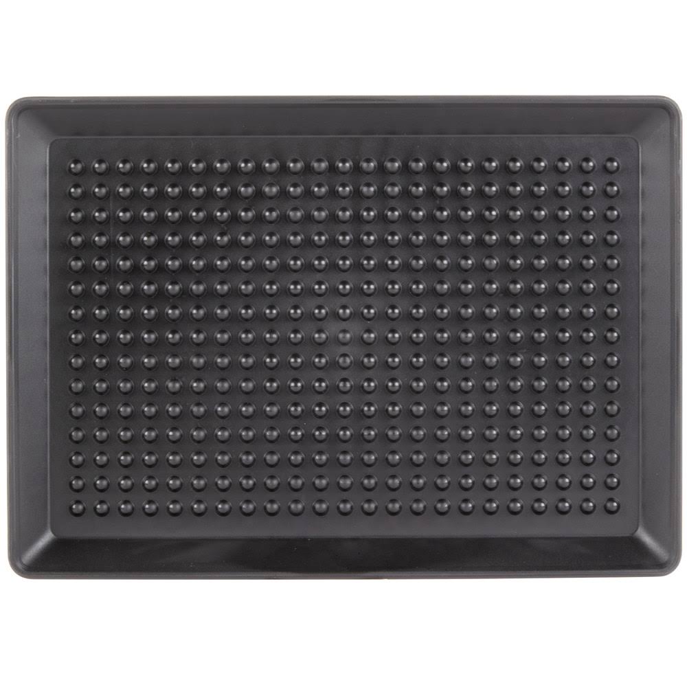 Charcoal Polypropylene Pizza Tray - 12/Case Q8257