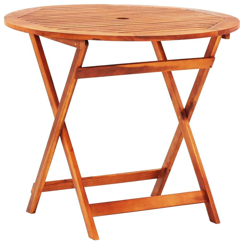 Folding Garden Table Solid Eucalyptus Wood D117542